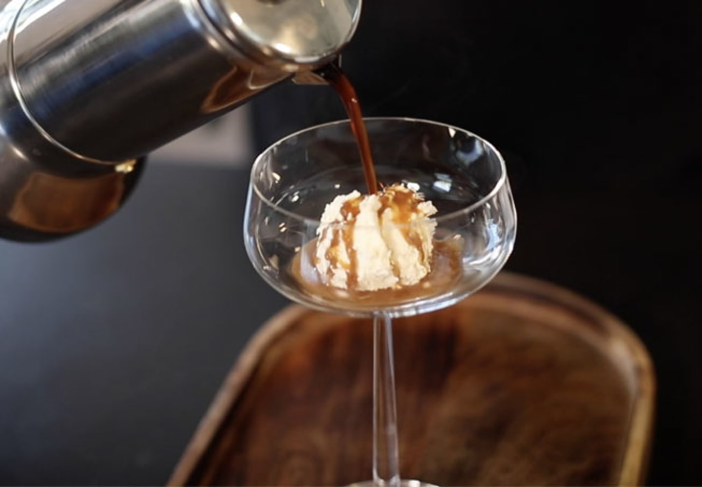 Zoégas Almond affogato