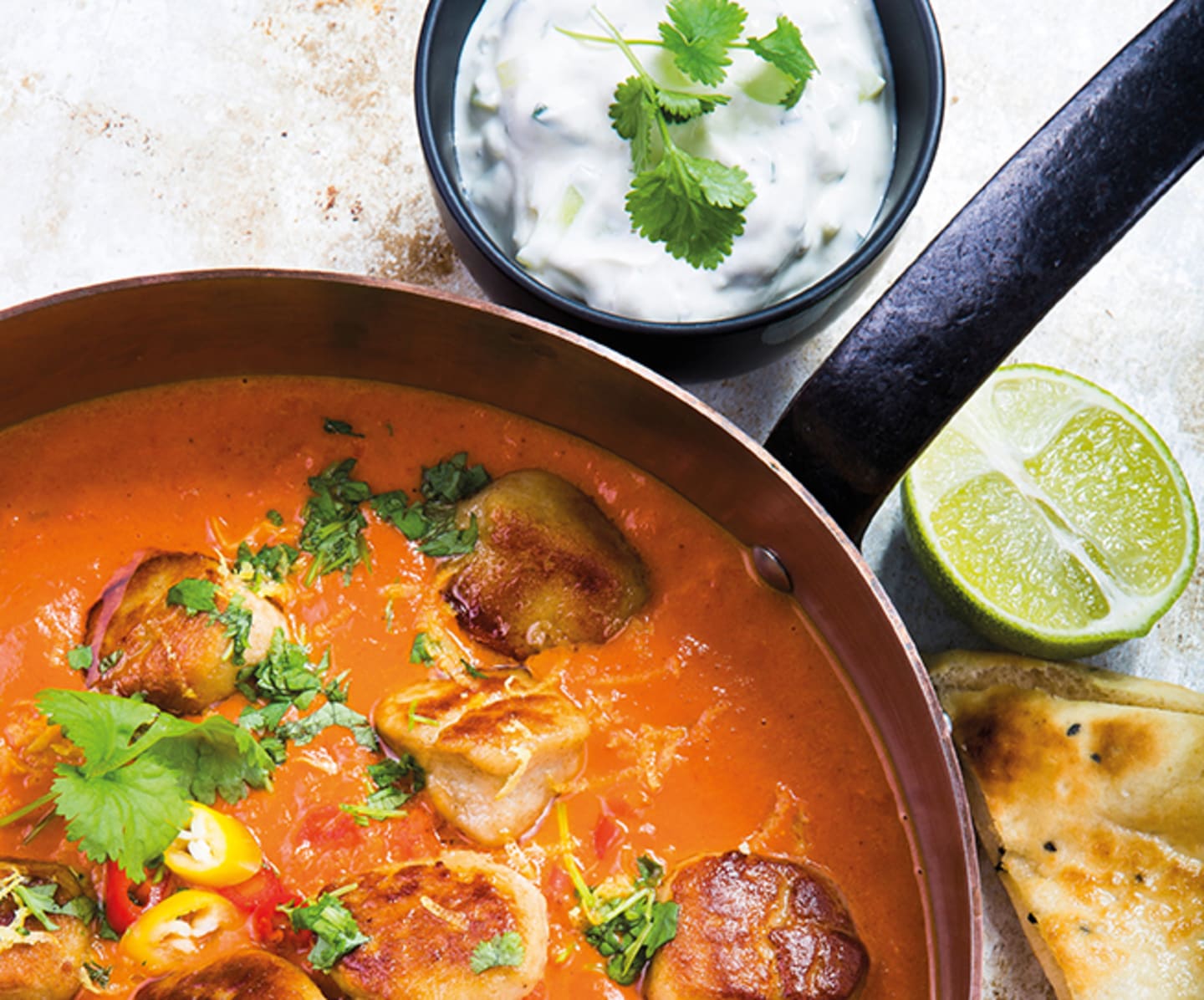 Tikka Masala med kycklingköttbullar