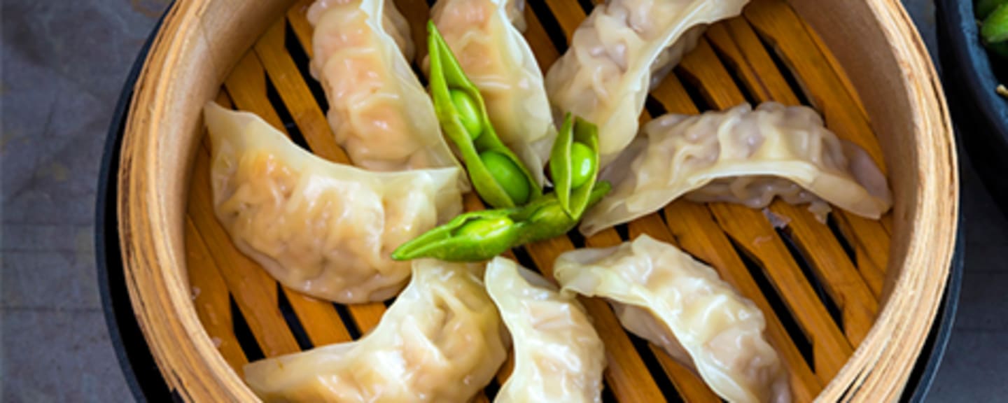 Dumplings med två dippsåser