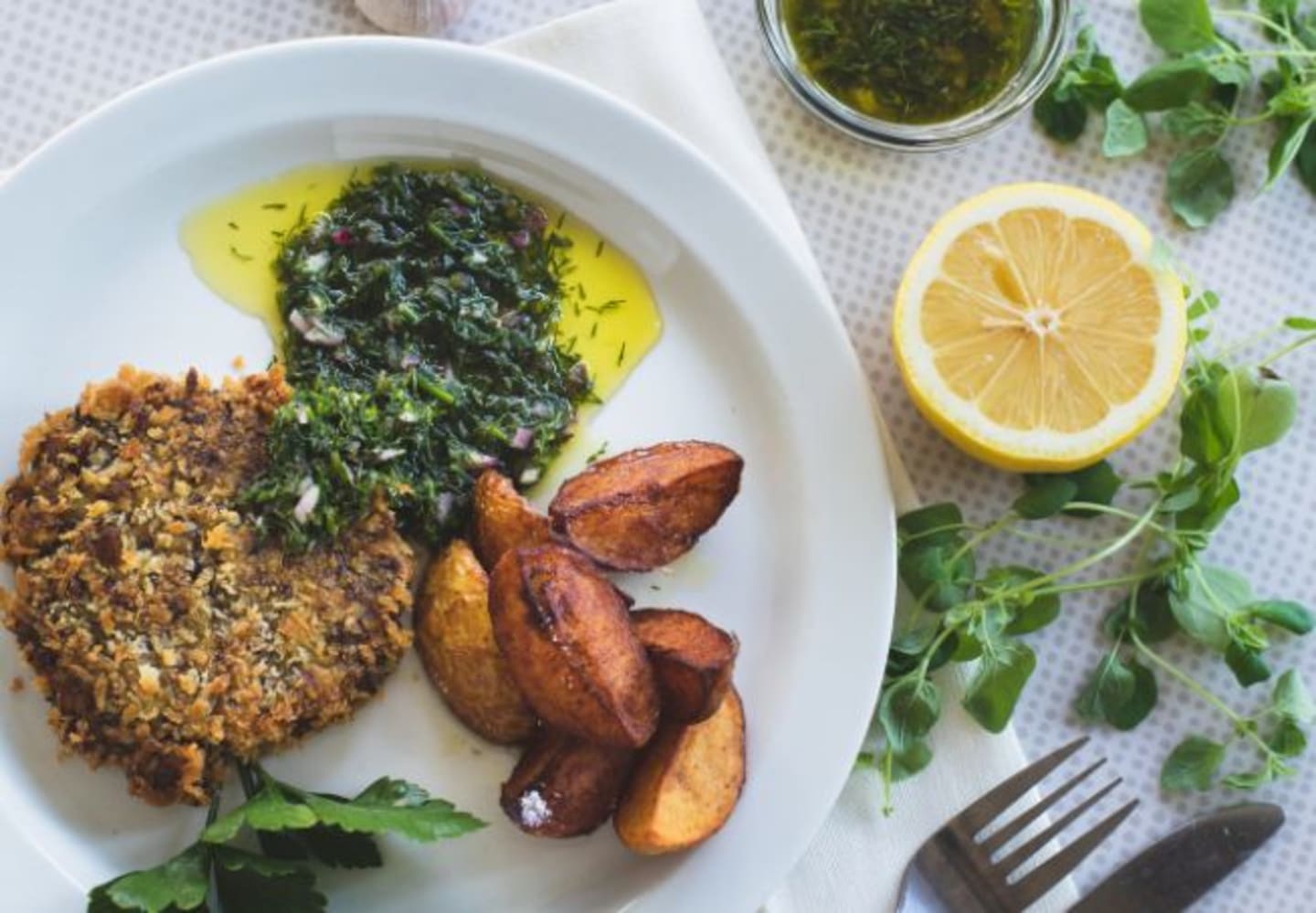 Quinoabiffar med dillgremolata