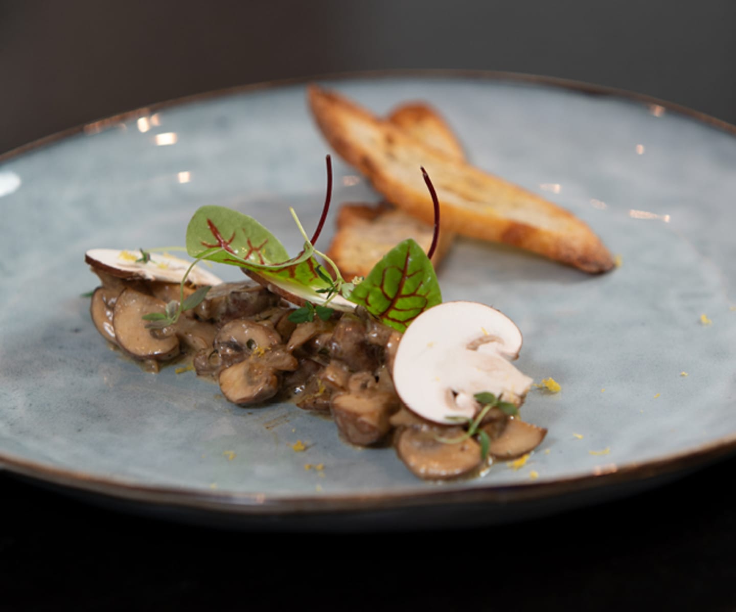 Champinjontoast med miso
