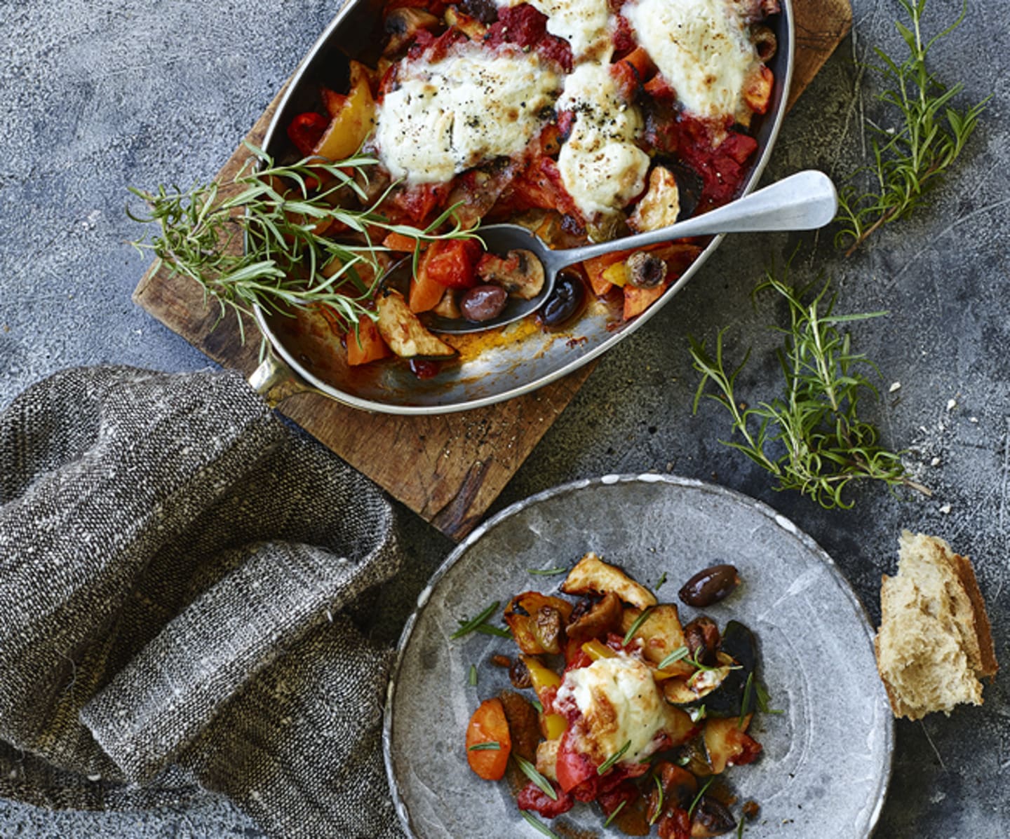 Ratatouille med getost
