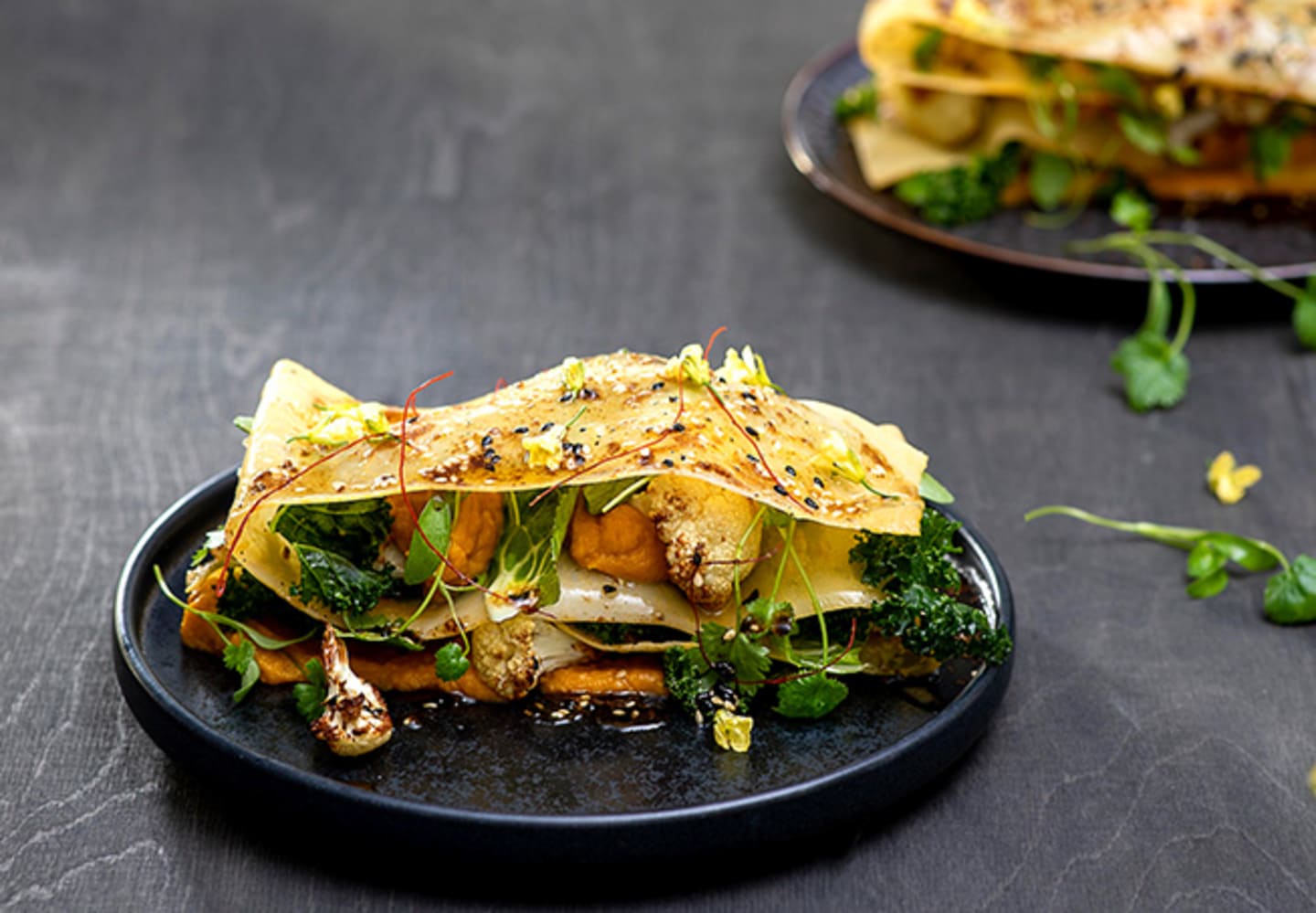 Kålrotslasagne ala salladstyle