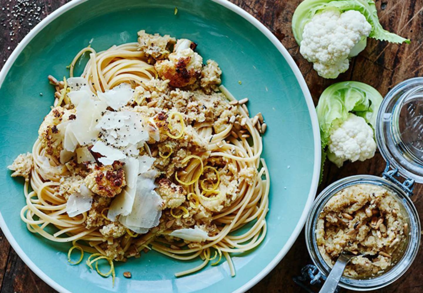 Rostad blomkålspesto till pasta