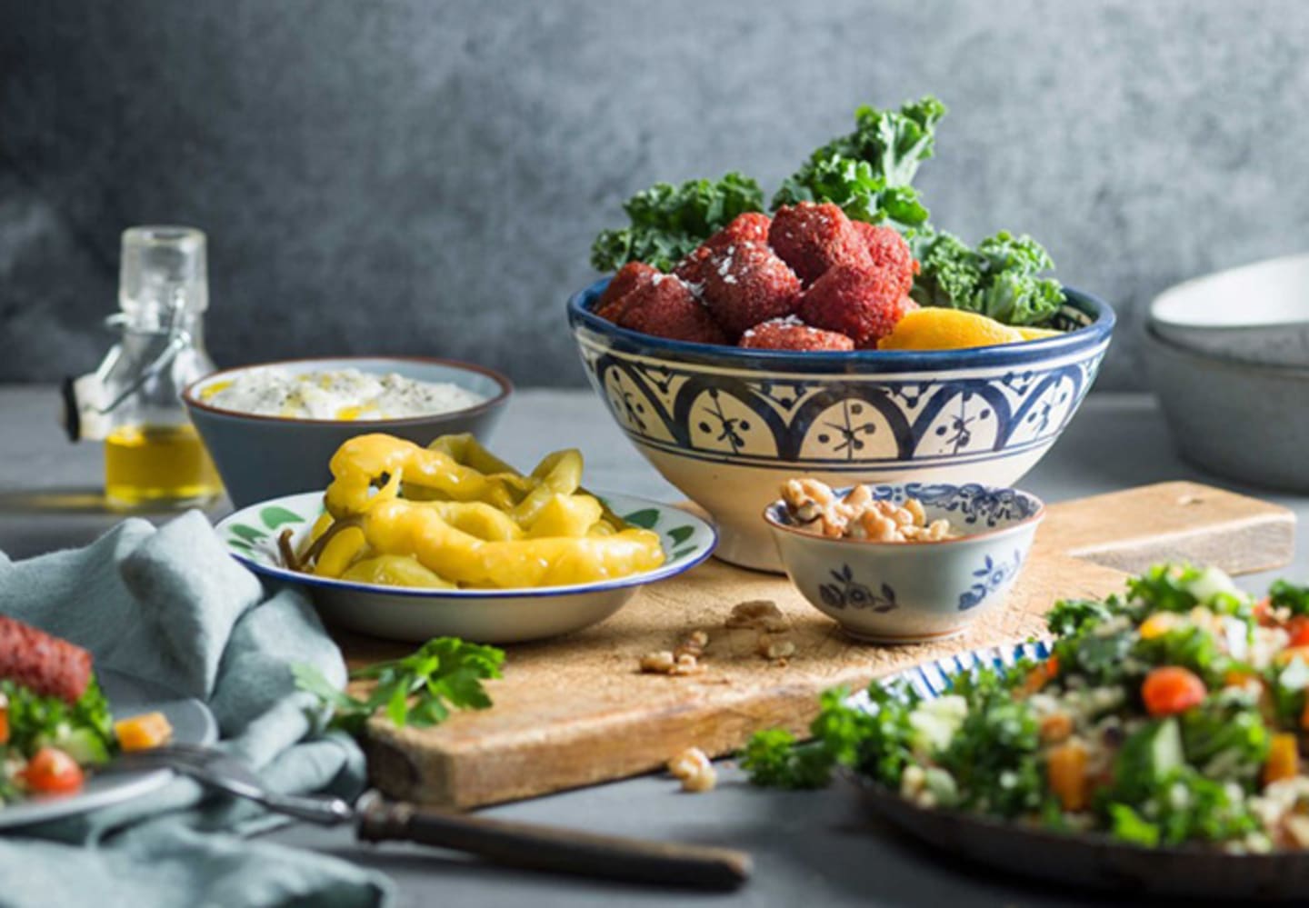 Falafel rödbeta med bulgur