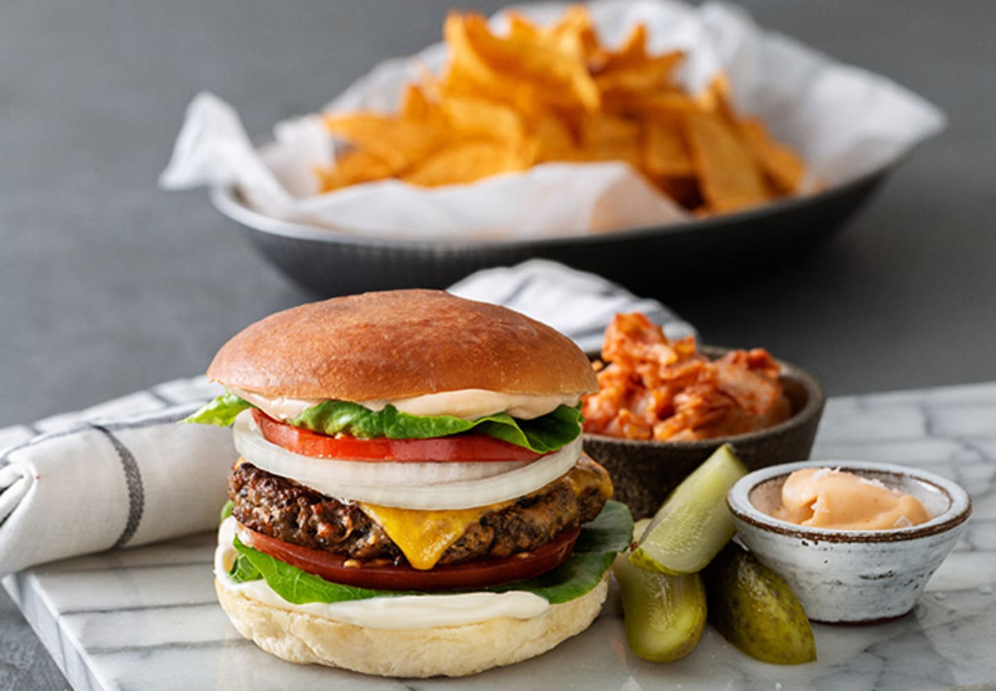 Vegetarisk baljväxtburgare