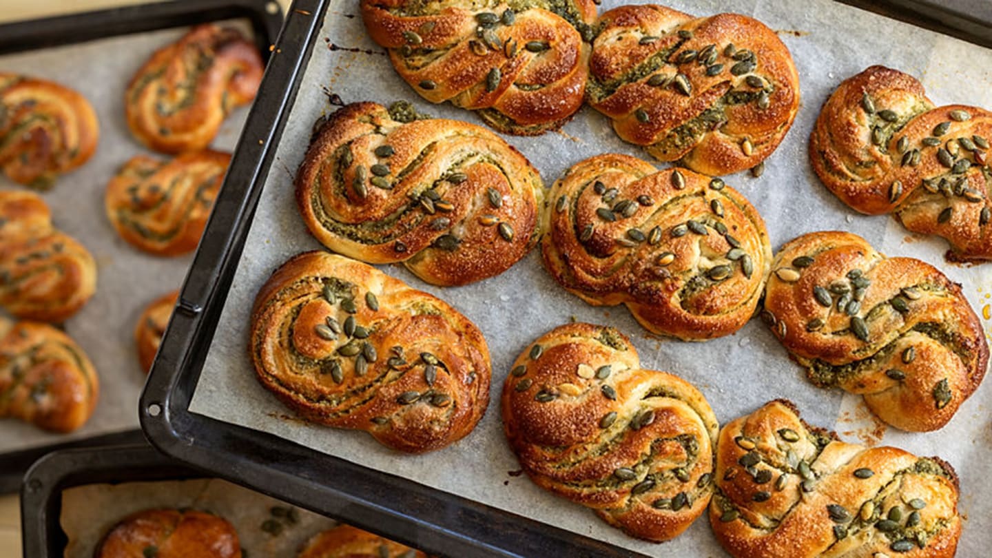 Kardemummabullar med pumpafrömassa