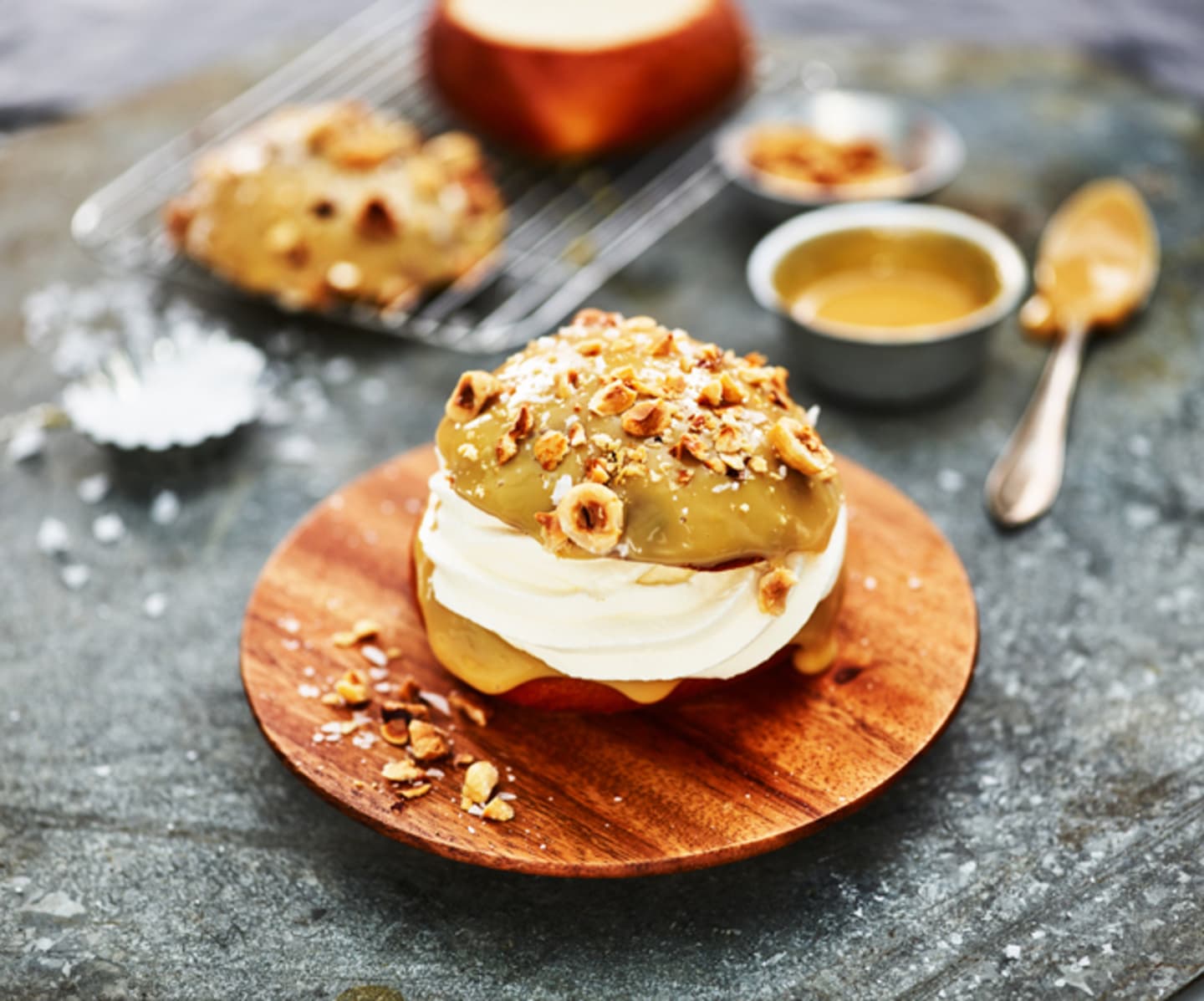 Semla med dulce de leche