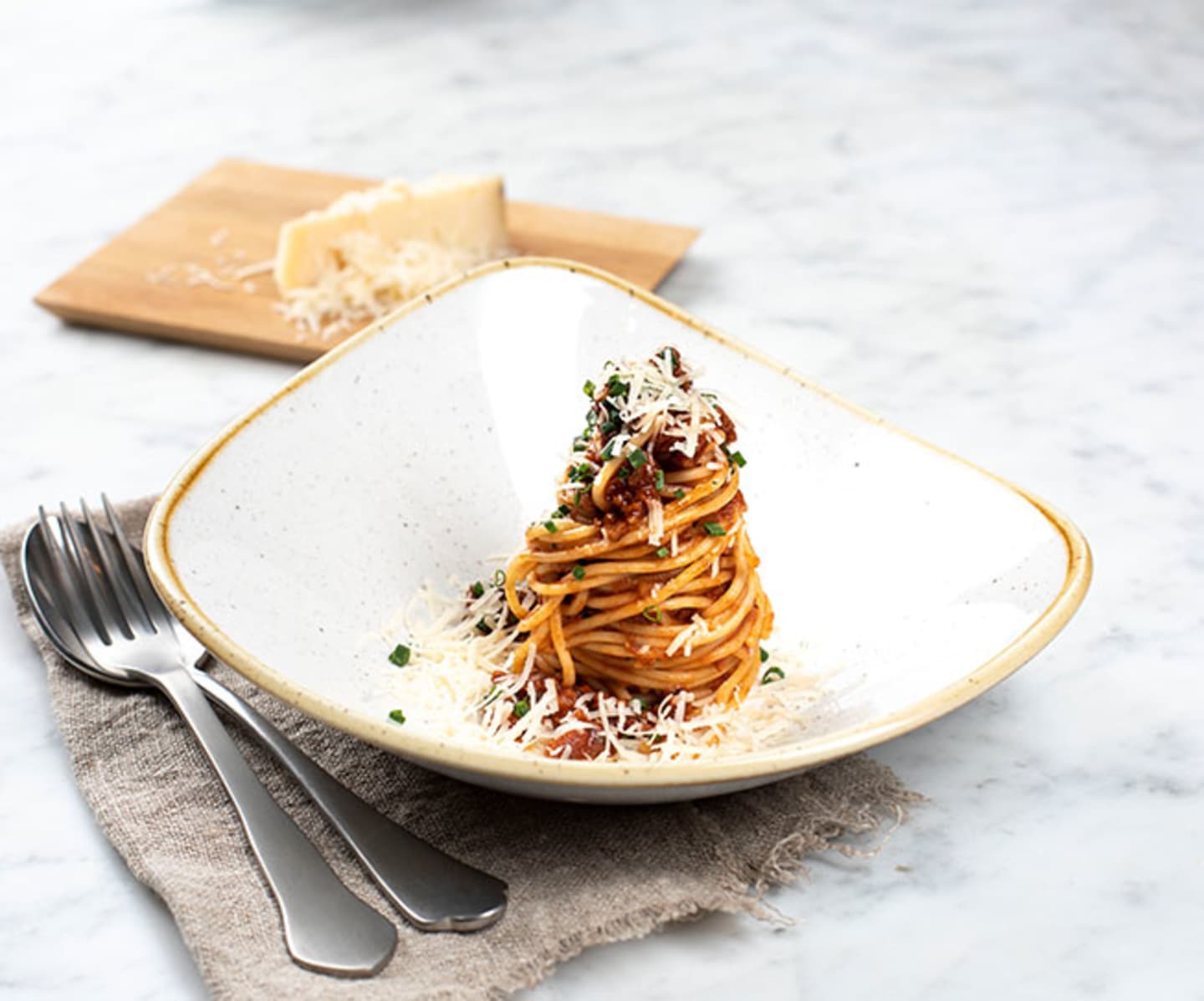 Spaghetti med vegfärssås