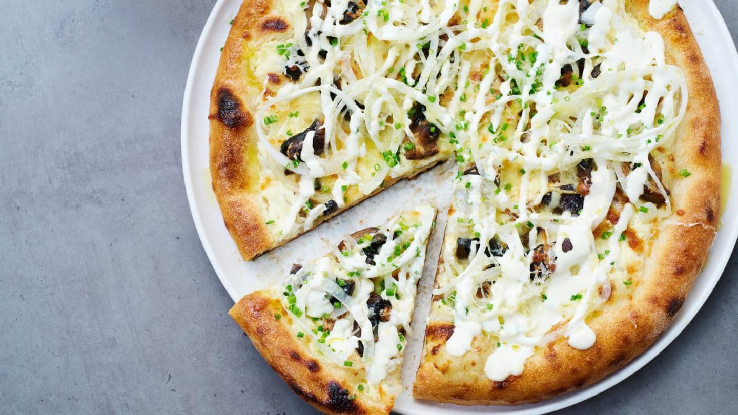 Svamp- och tryffelpizza