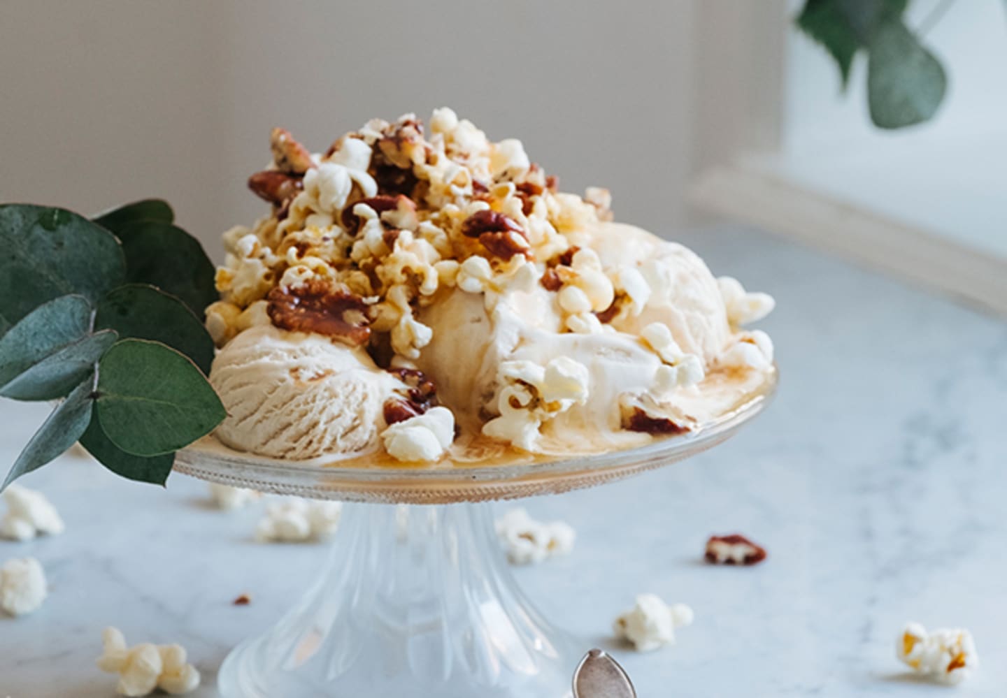 KolaHavssaltglass, kola och popcorn