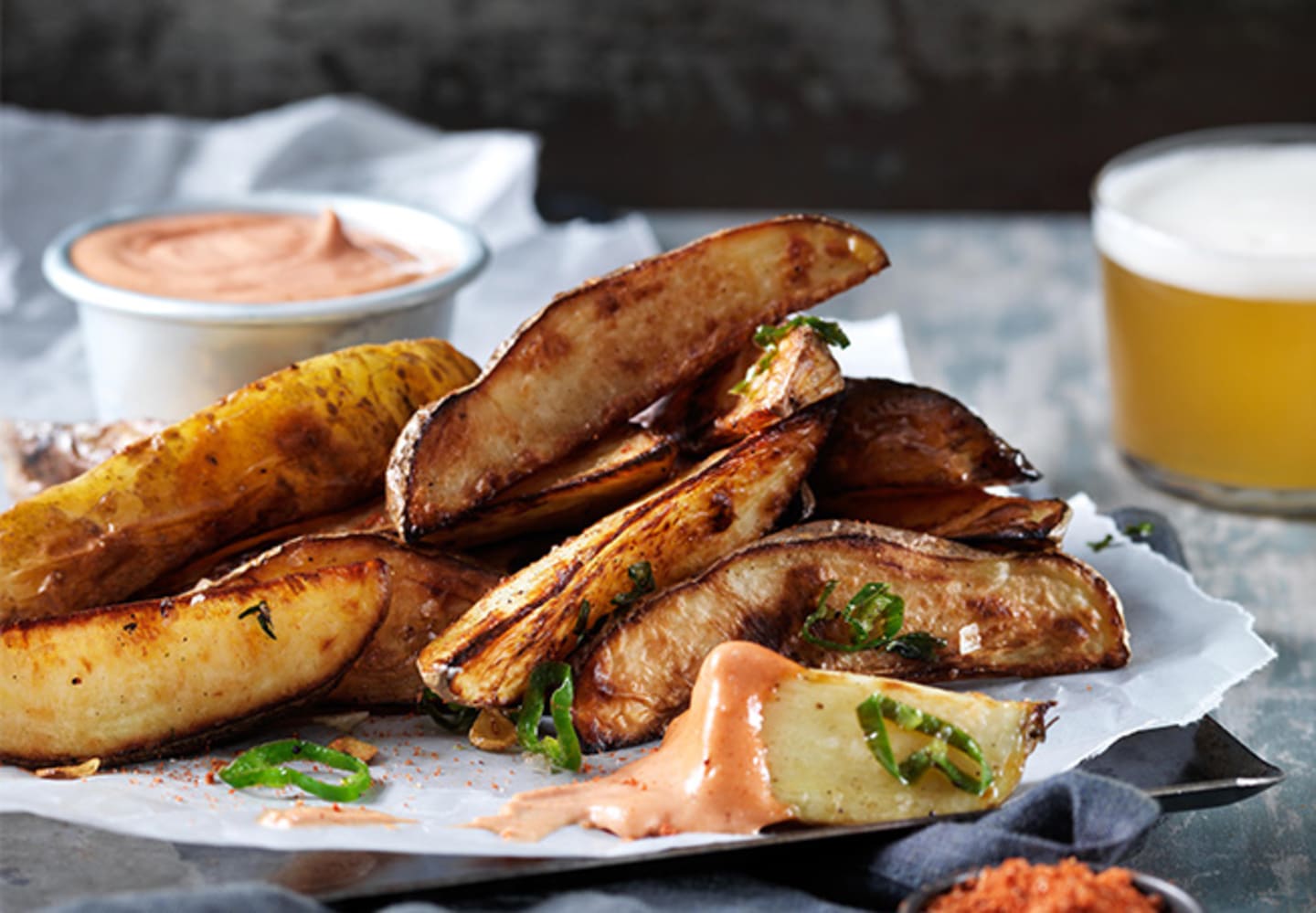 Papitas Fritas med spicy mayonnaise och potatiskrydda