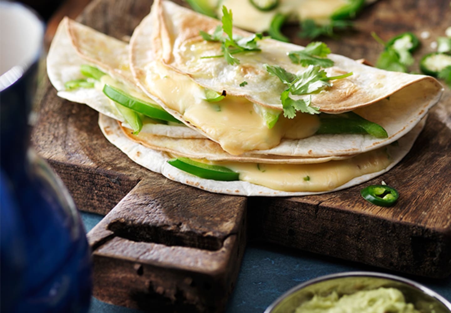 Quesadillas med paprika