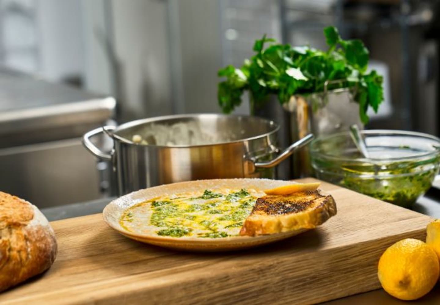 Krämiga lupinbönor med chermoula