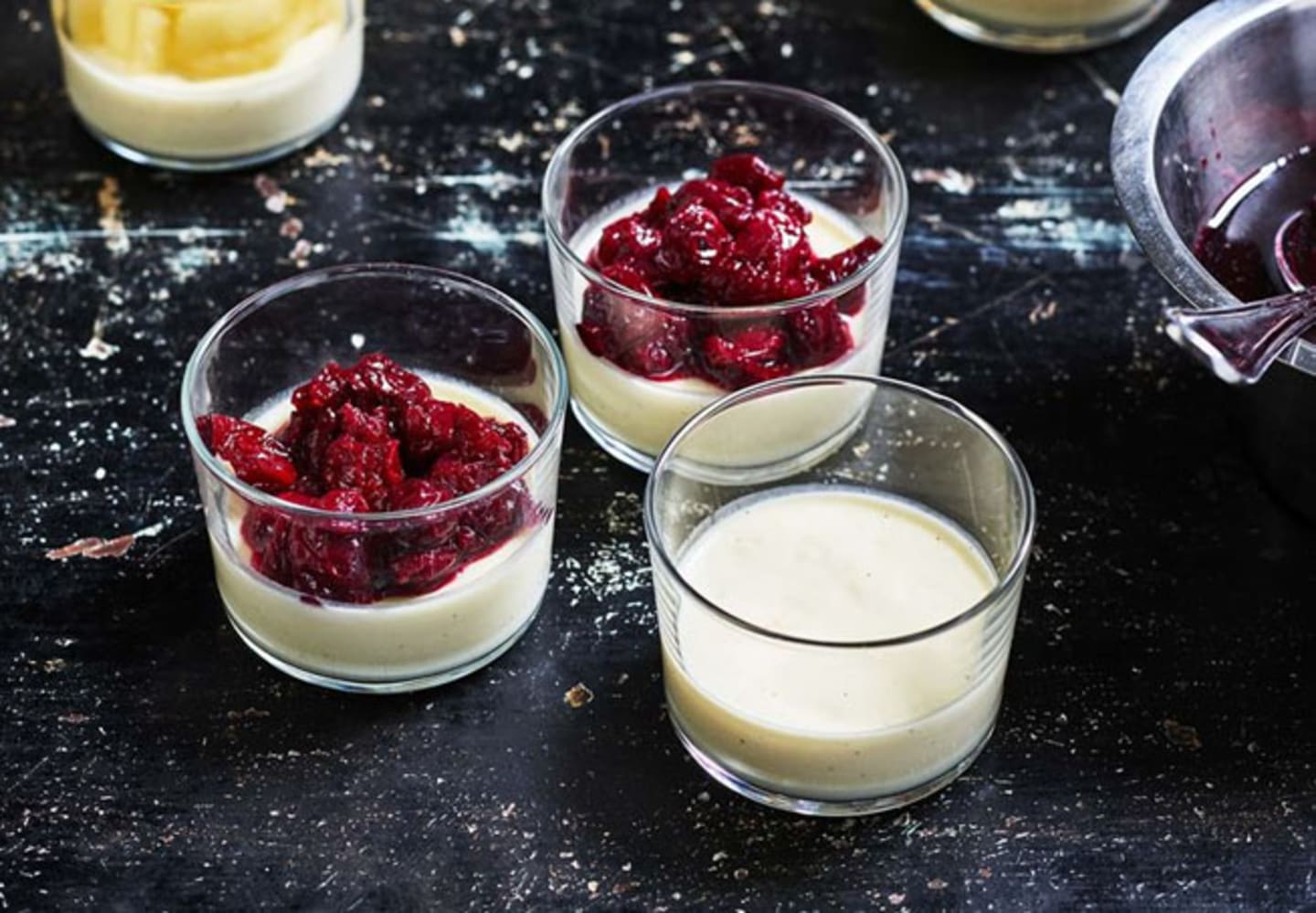Vaniljkräm med topping