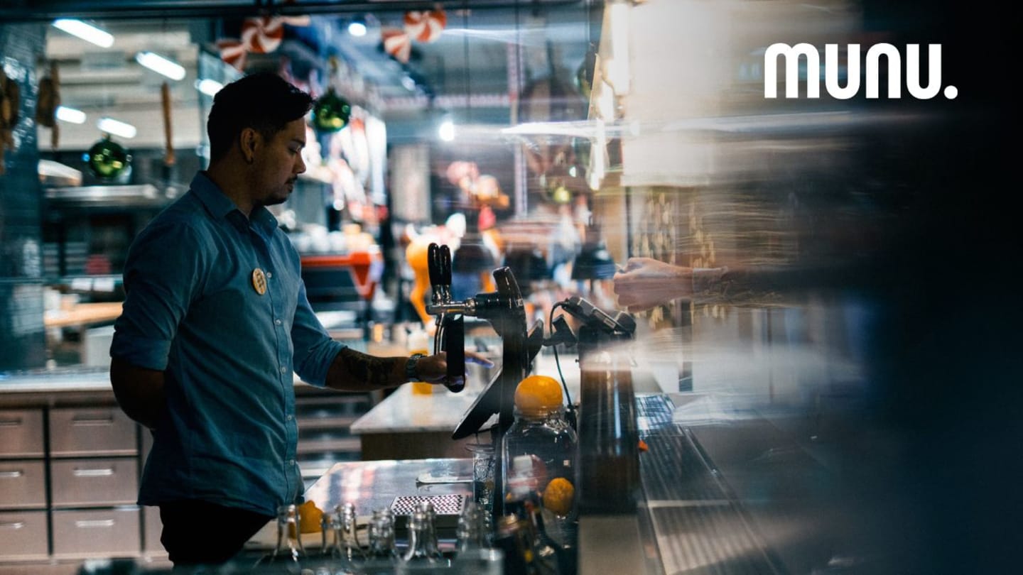 Munu – restaurangplattform med kassa, bokning och kök i ett
