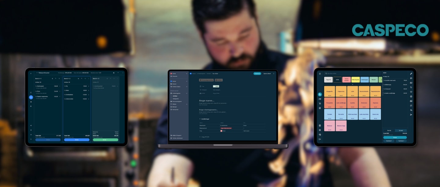 25% rabatt på Caspeco Kassasystem för restaurang, bar, café och hotell