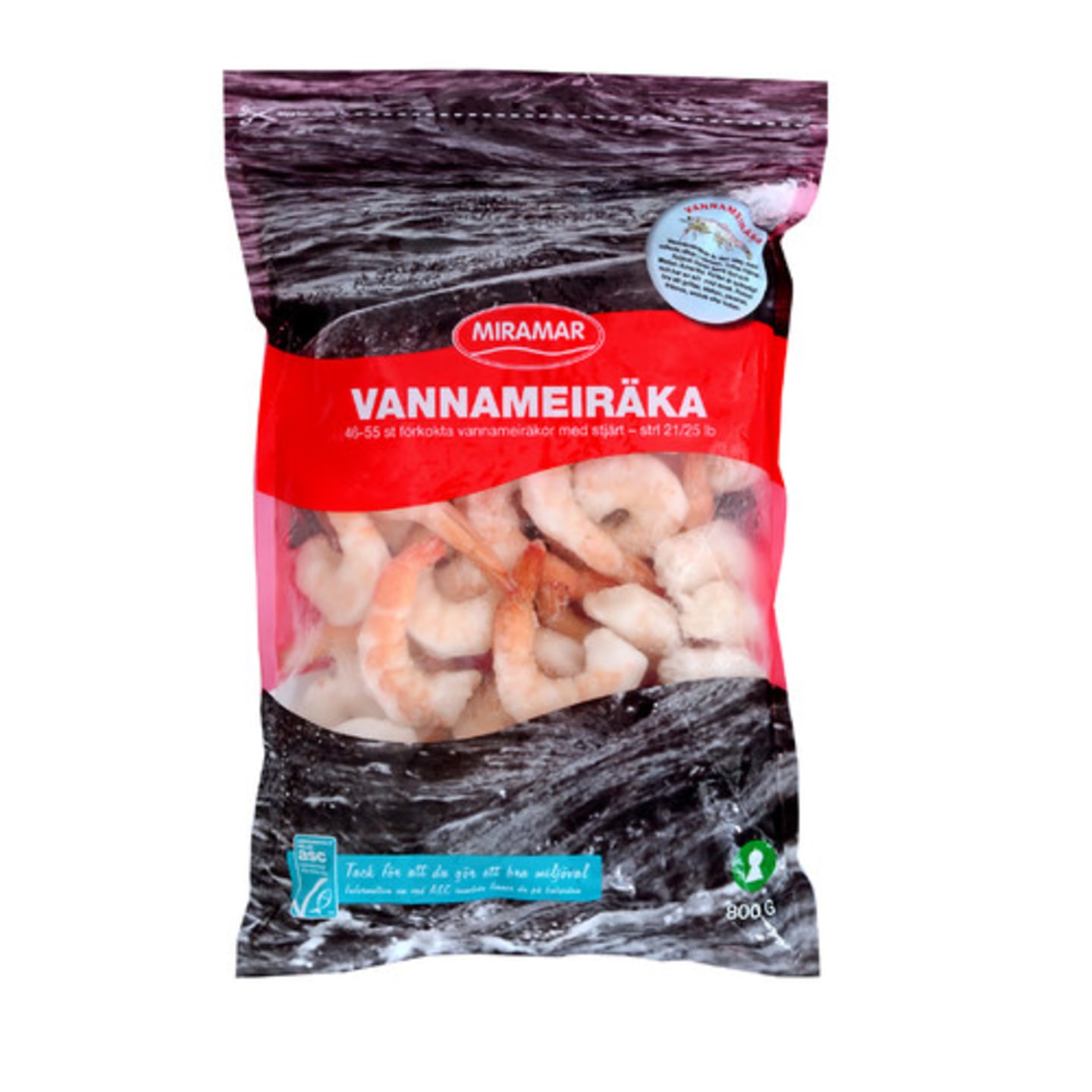 Vannameiräka kokt tail on ASC21/25 800g - Bild 1 av 4