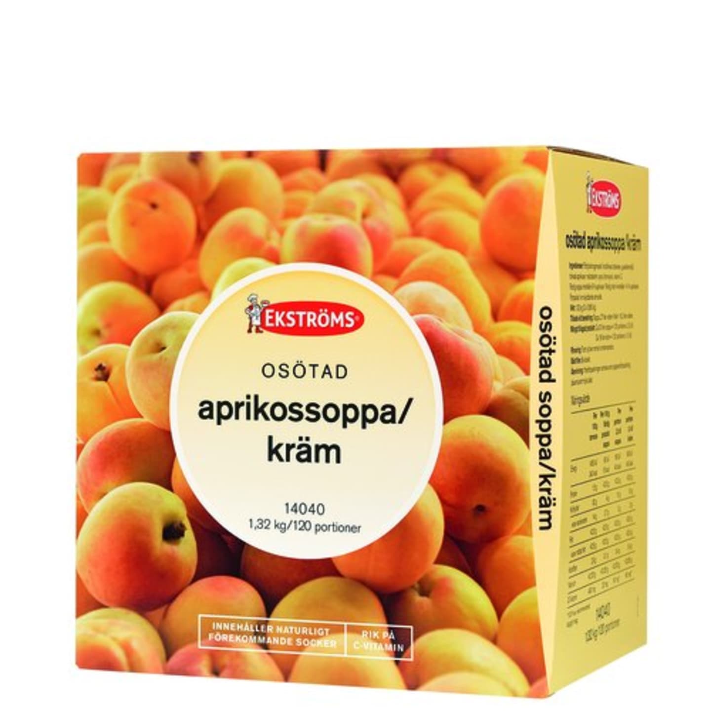 Aprikossoppa kräm osötad kallrörd 2x660g - Bild 1 av 2