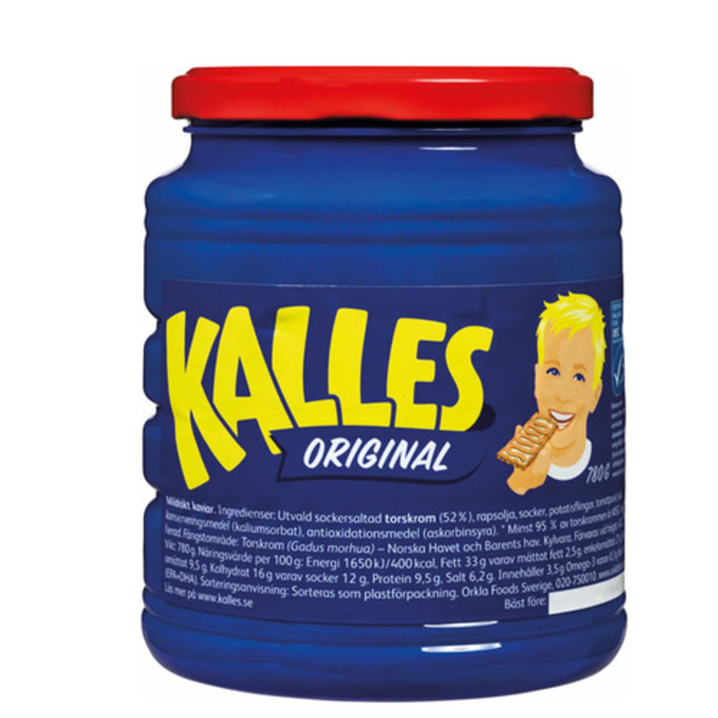 Kalles kaviar org mildrökt pet MSC 780g - Bild 1 av 2