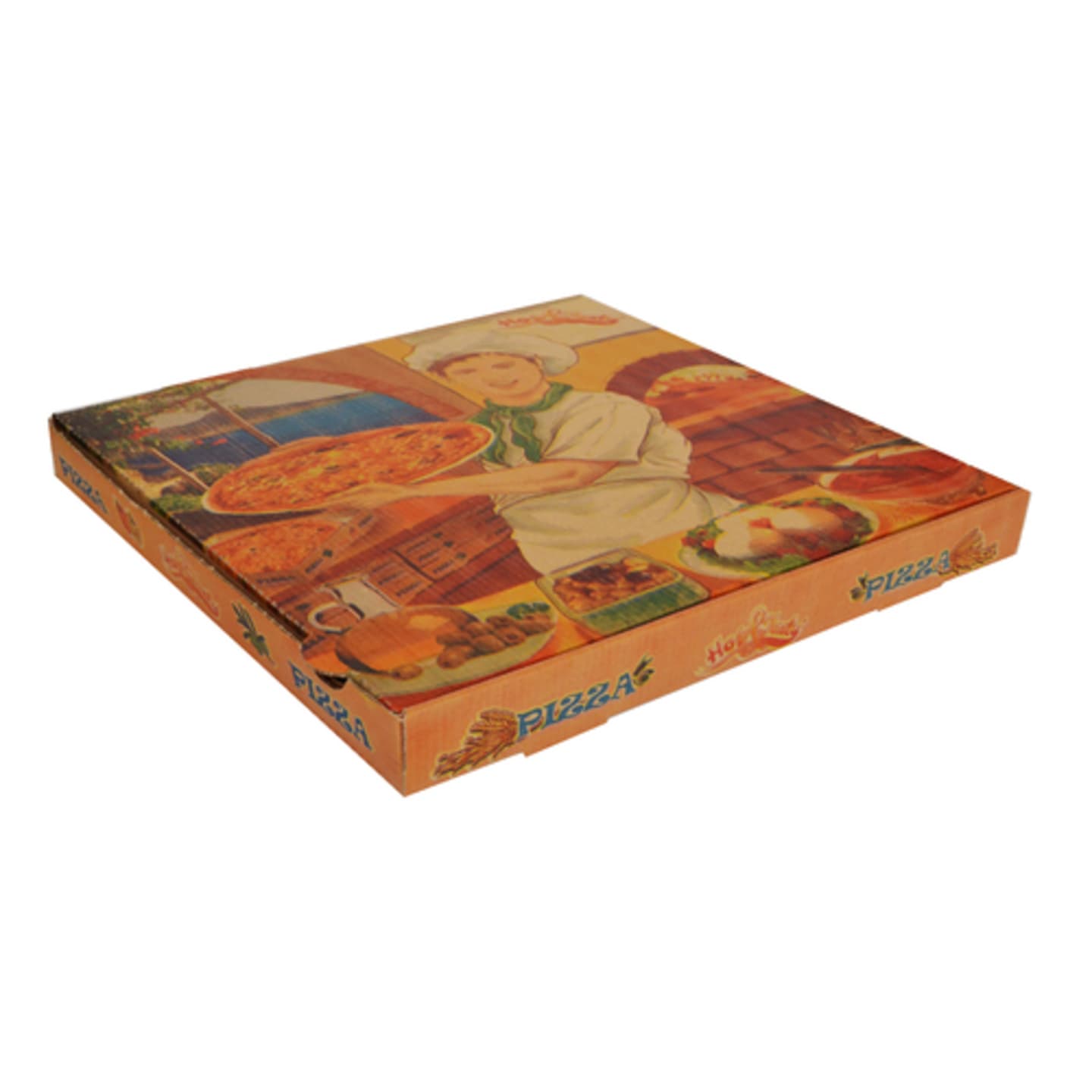 Pizzakartong Well brun 30x30x4cm 100st - Bild 1 av 2