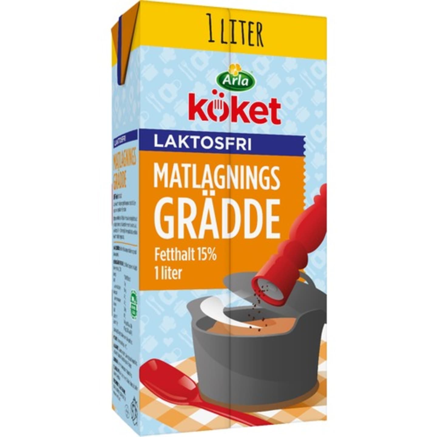 Matlagningsgrädde laktosfri 15% 1L - Bild 1 av 2