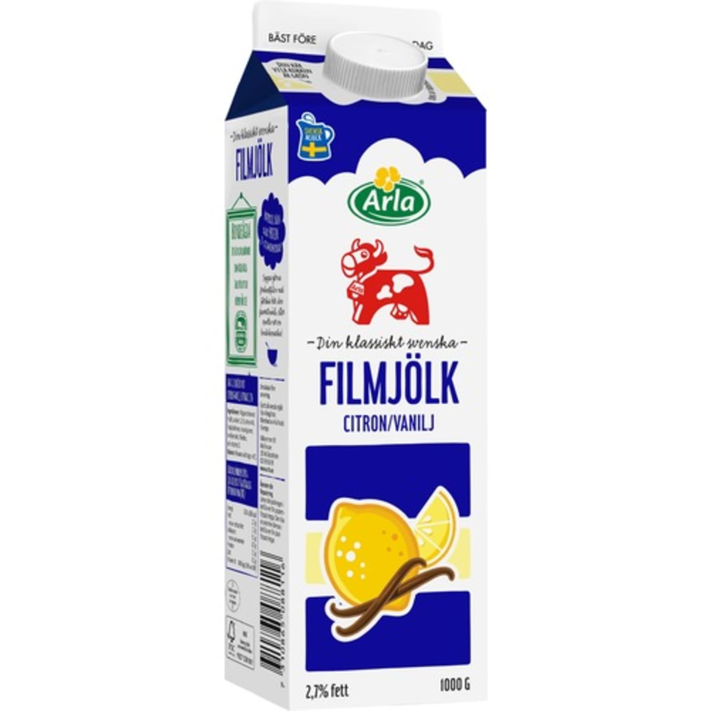 Filmjölk citron vanilj 2,7% 1kg - Bild 1 av 2