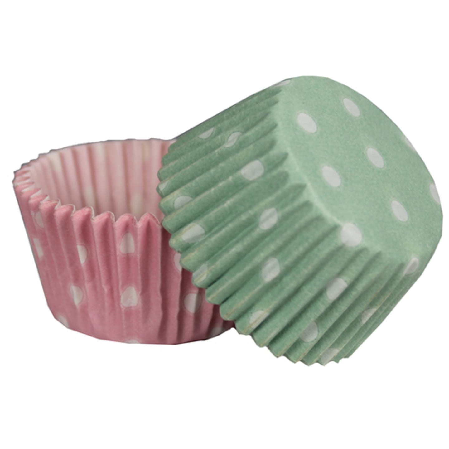 Bakform Grön rosa vit dot 40x25cm 1000st - Bild 1 av 2