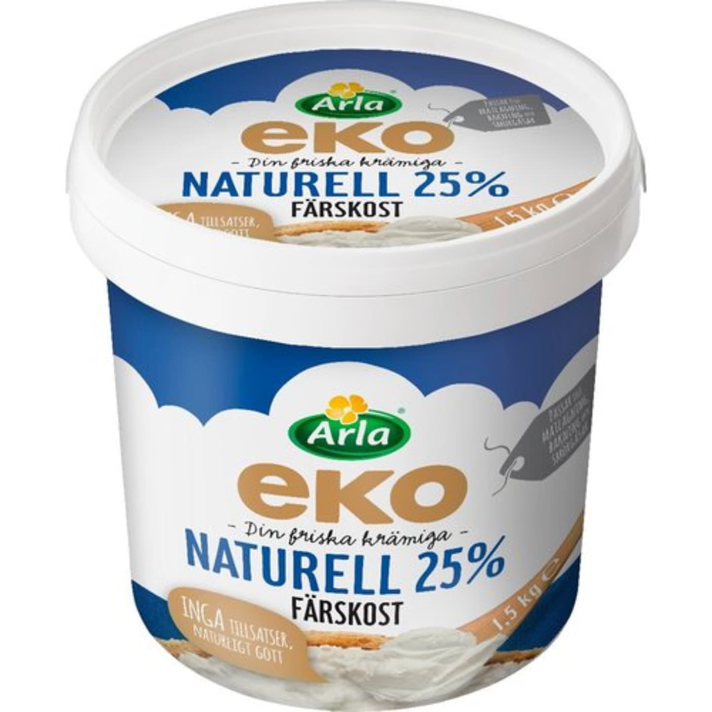 Färskost naturell 25% 1,5kg