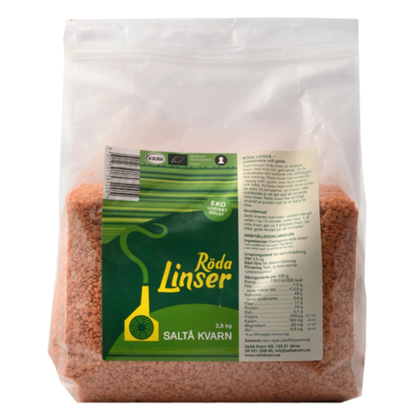 Linser röda 2,5kg - Bild 1 av 2