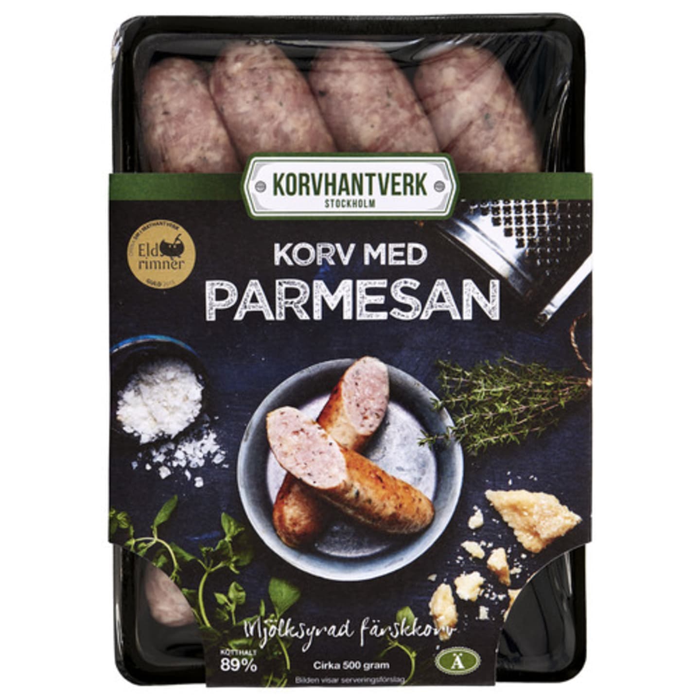 Färskkorv mjölksyrad parmesan 500g - Bild 1 av 4