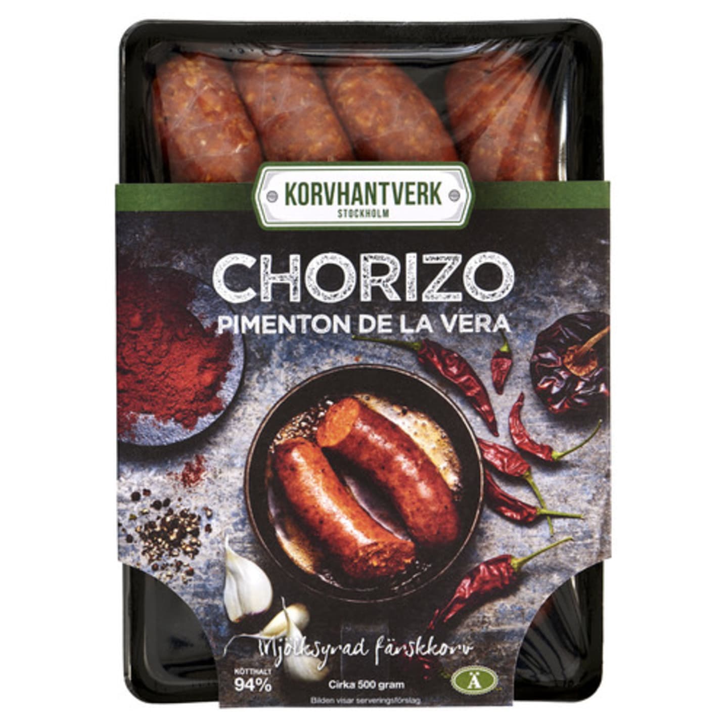 Färskkorv mjölksyrad Chorizo 500g - Bild 1 av 2
