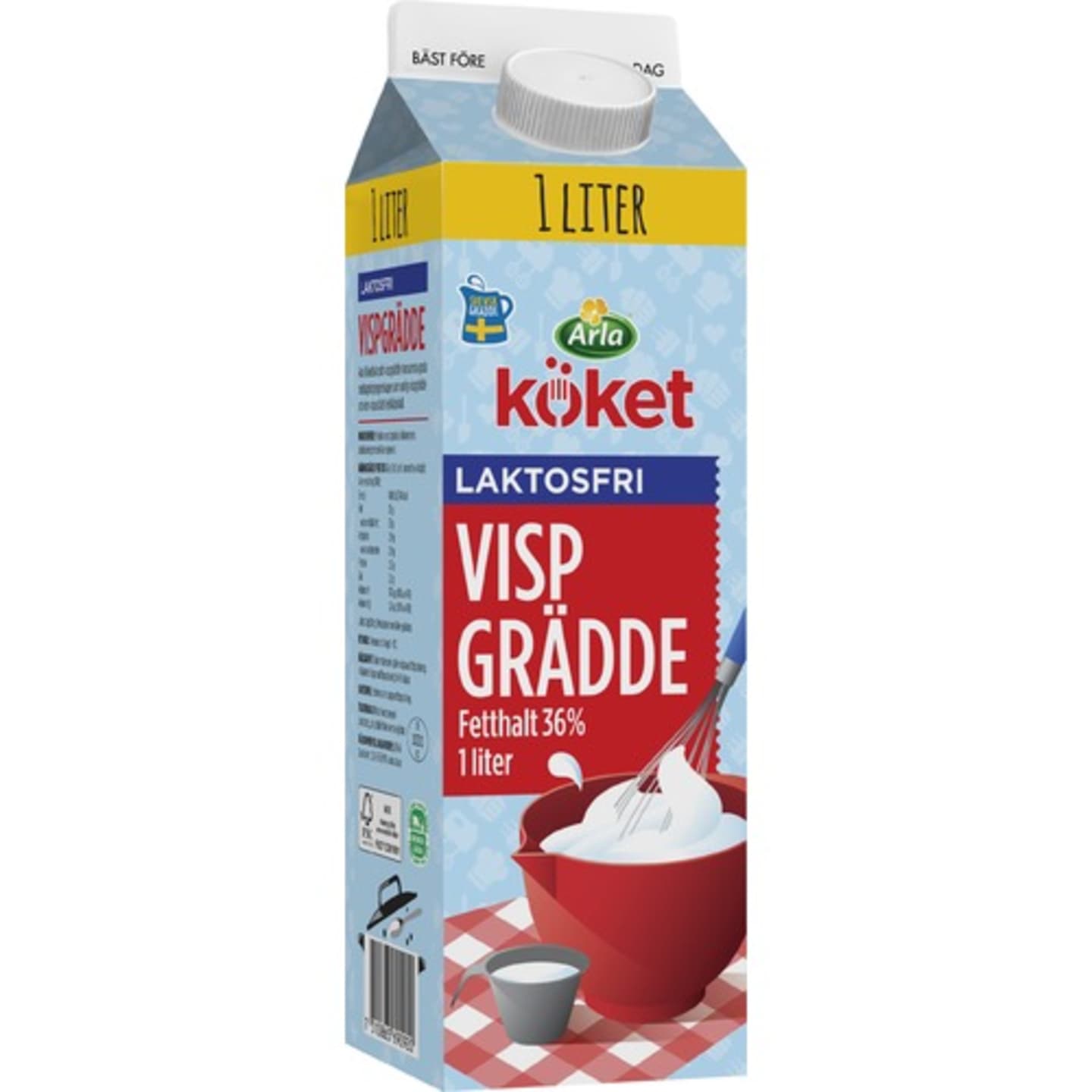 Vispgrädde laktosfri 36% 1L - Bild 1 av 2