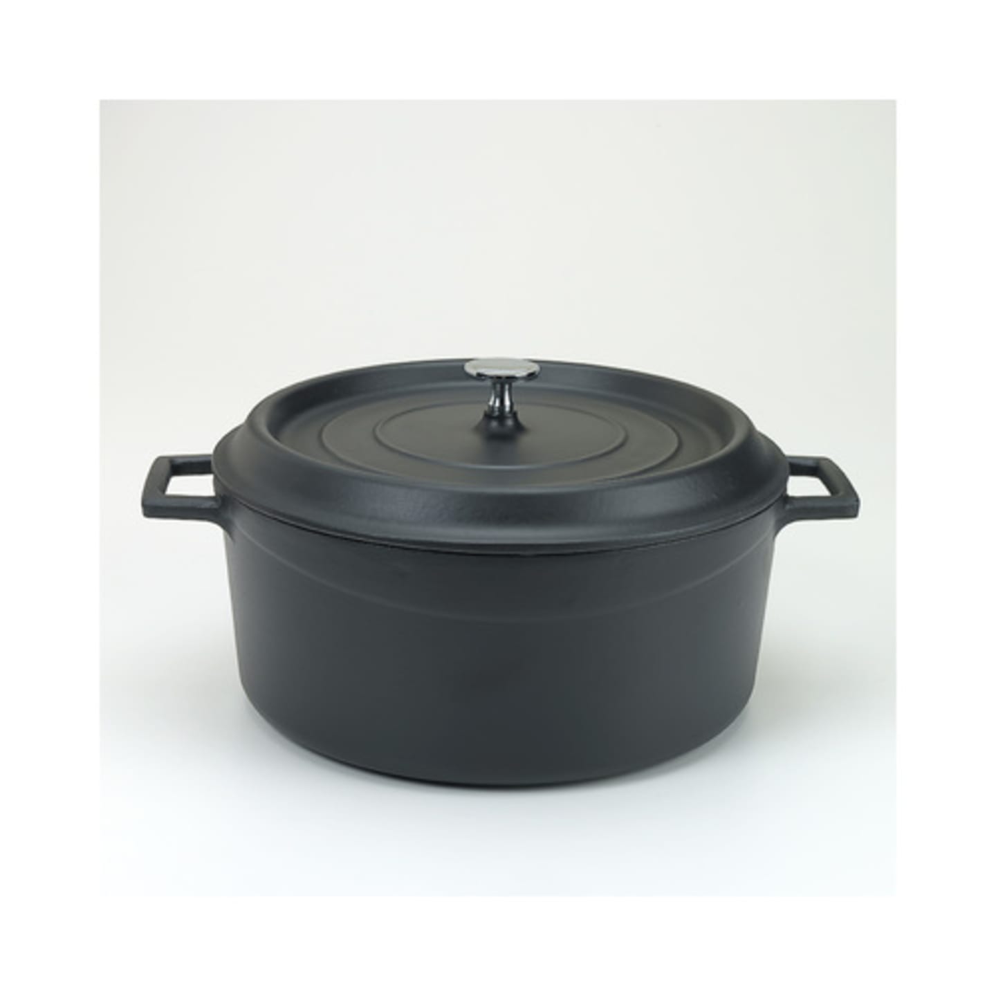 Gryta gjutjärn rund mattsvart 280mm 6,7L - Bild 1 av 2