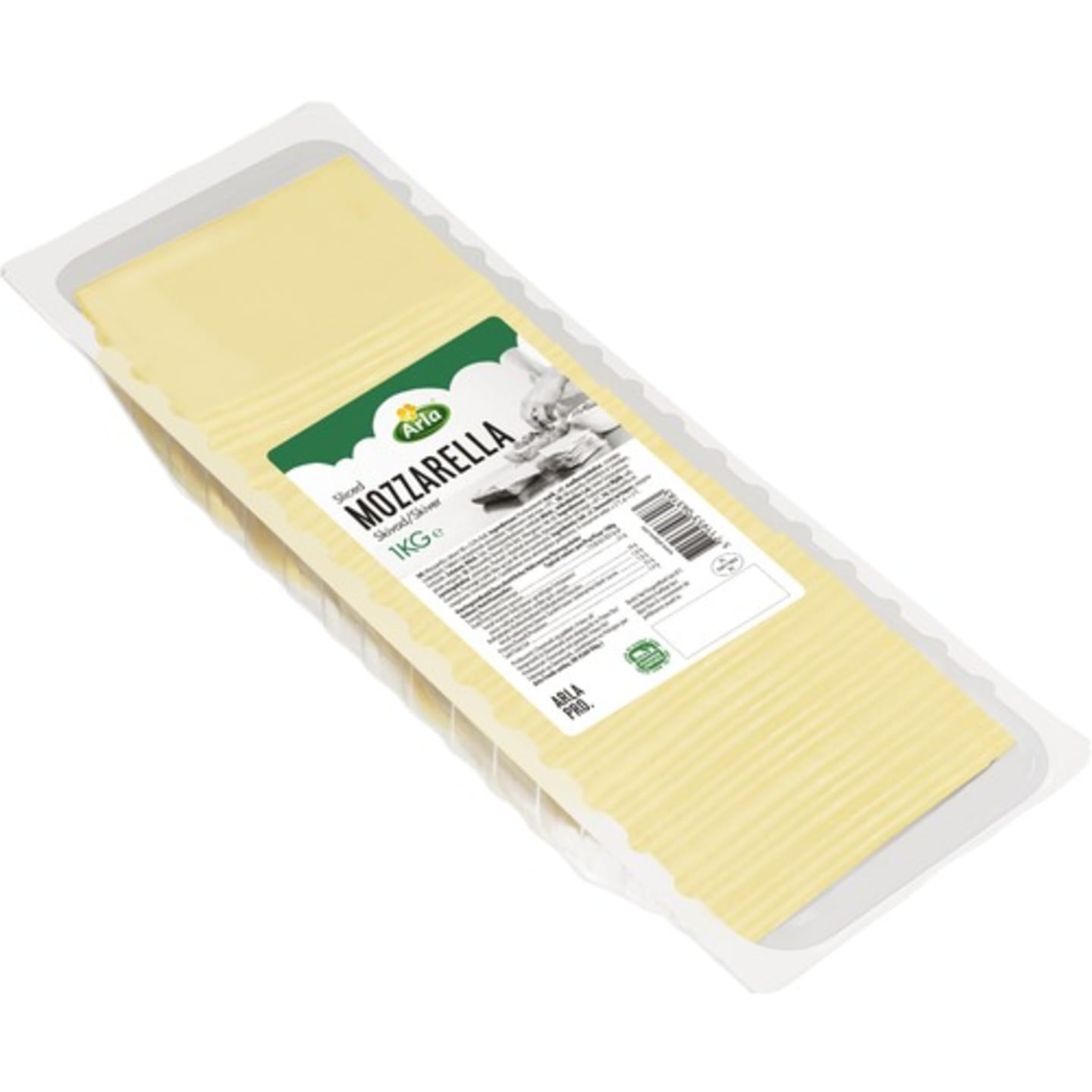 Mozzarella skivad 22% 1kg