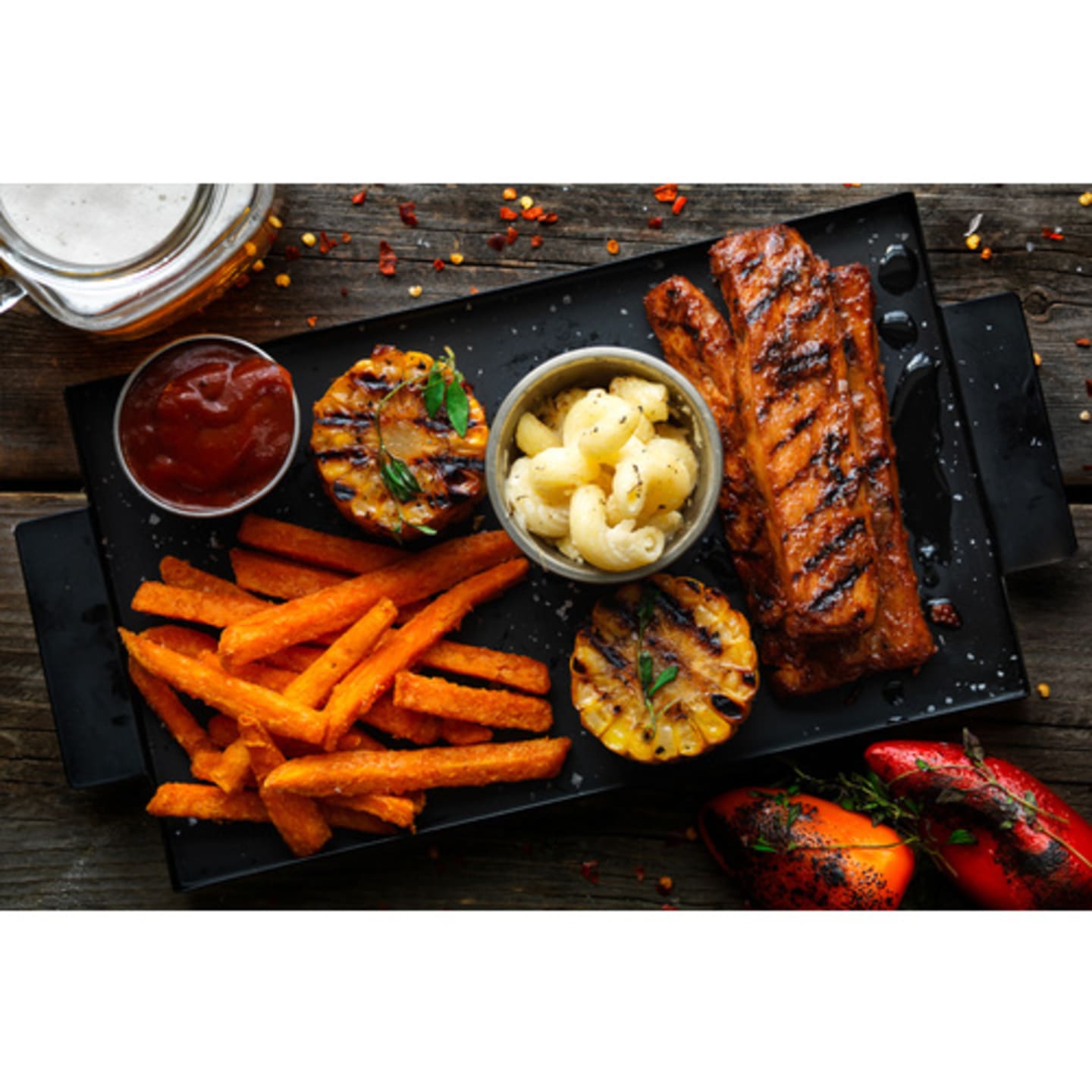 Sticky Smokehouse Oumph! Ribs - Bild 1 av 4