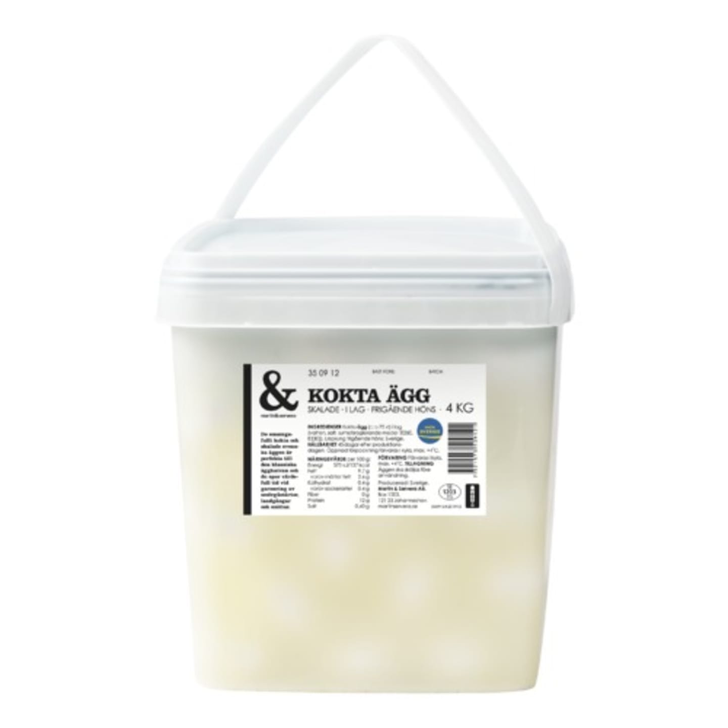 Ägg kokta skalade cirka80st 4kg - Bild 1 av 6