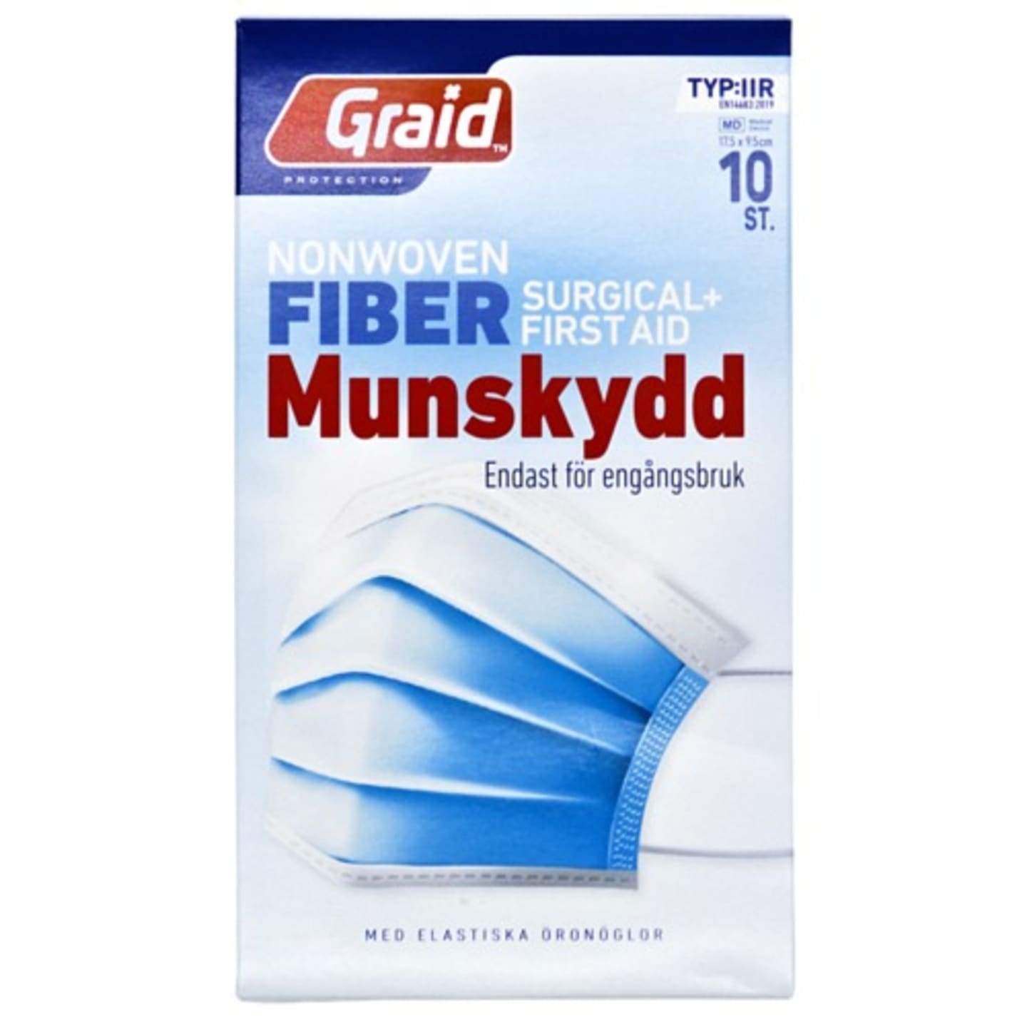 Munskydd 17,5 x 9,5cm 10st - Bild 1 av 2