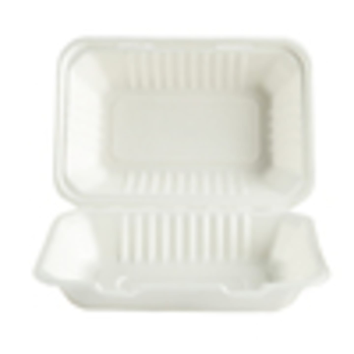 Hämtbox bagasse 230x157x80 vit 50st - Bild 1 av 2