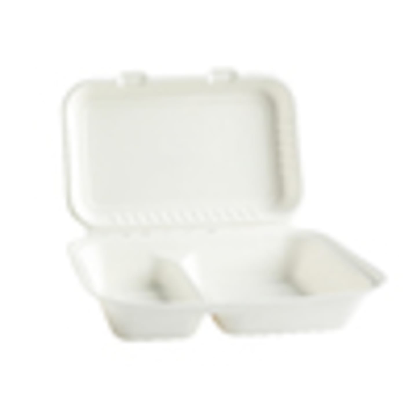 Hämtbox bagasse 2F 249x163x66 vit 50st - Bild 1 av 2