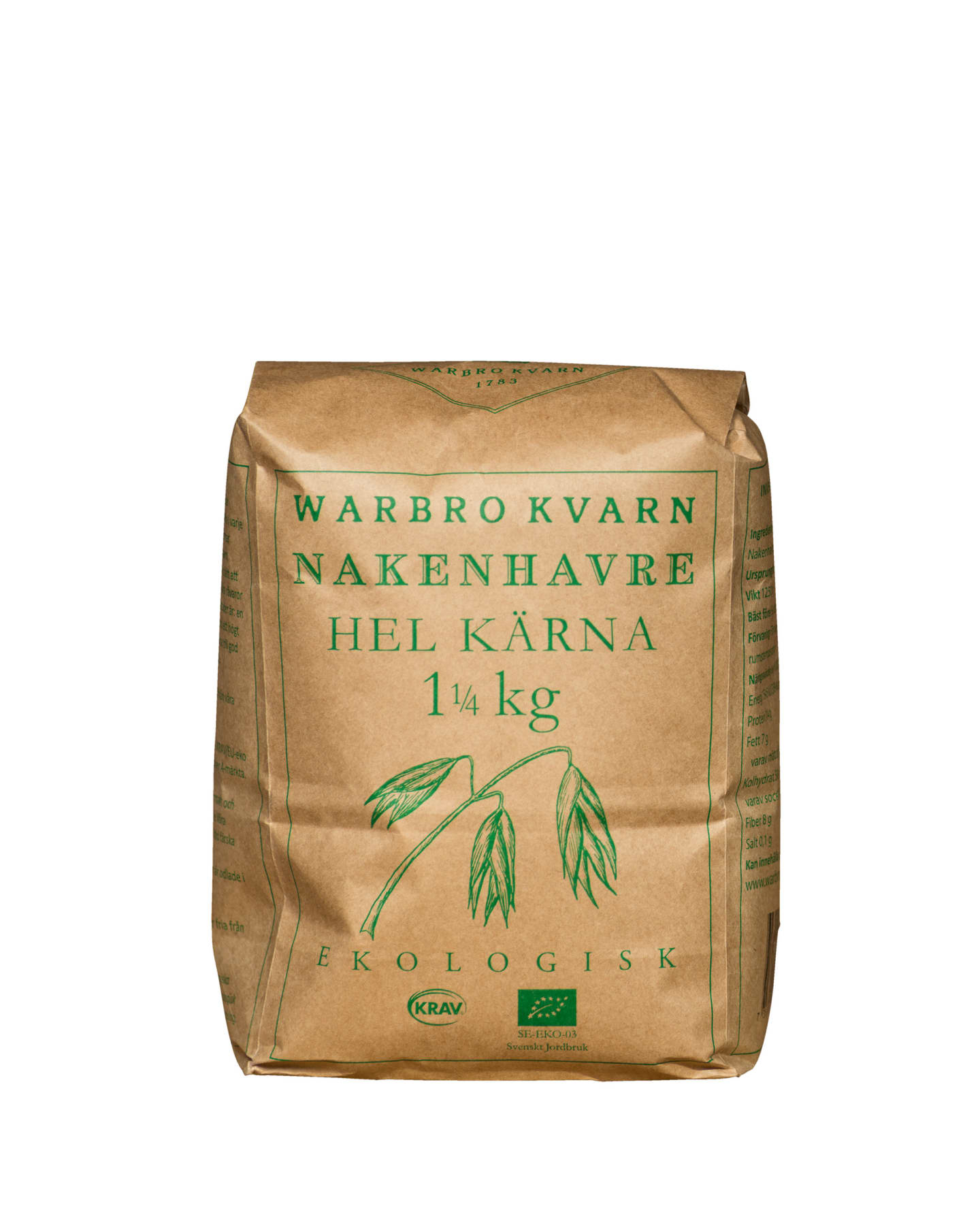 Nakenhavre hel kärna 1,25kg - Bild 1 av 1