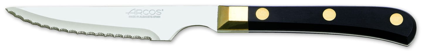 Grillkniv svart/mässing 230mm
