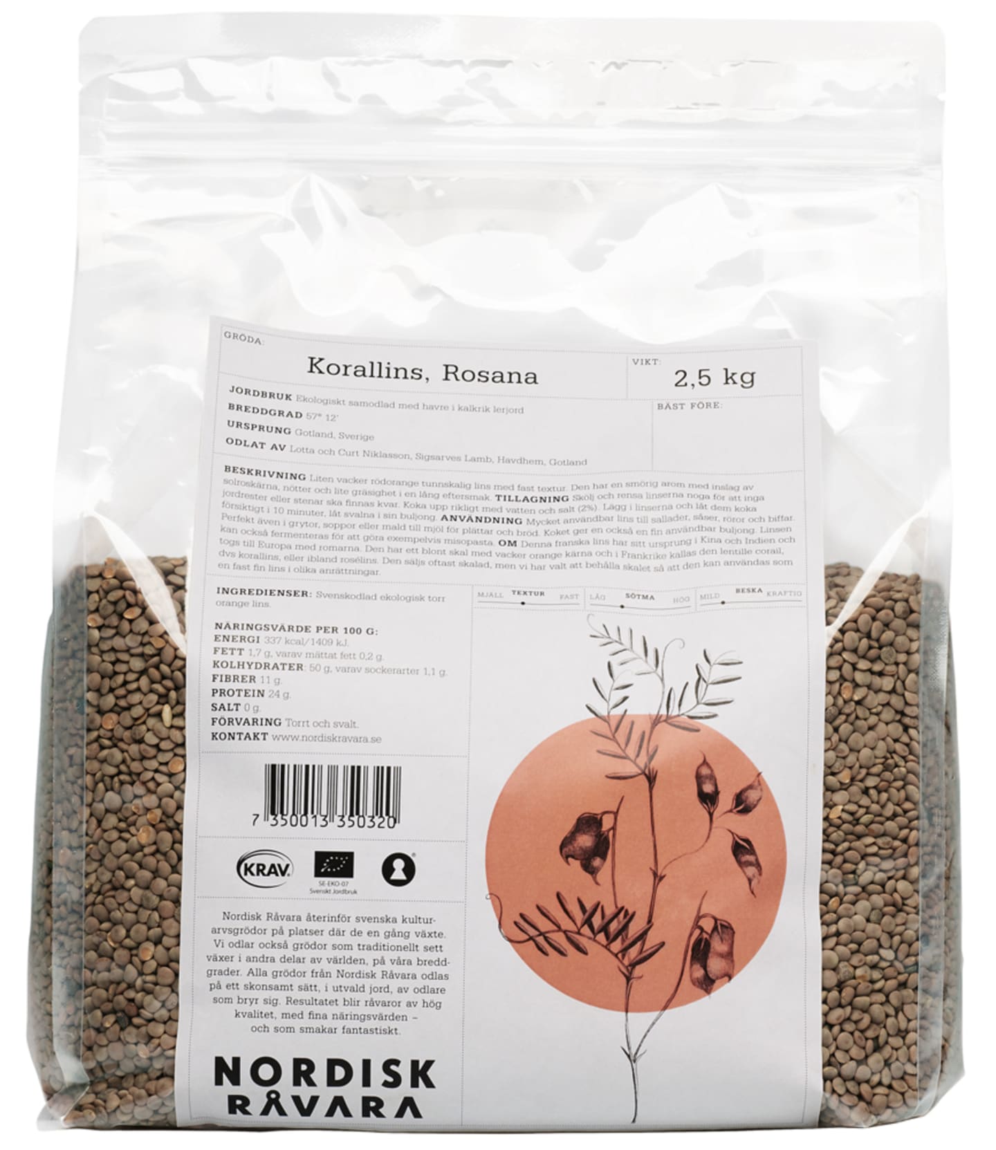 Korallins rosana 2,5kg - Bild 1 av 2