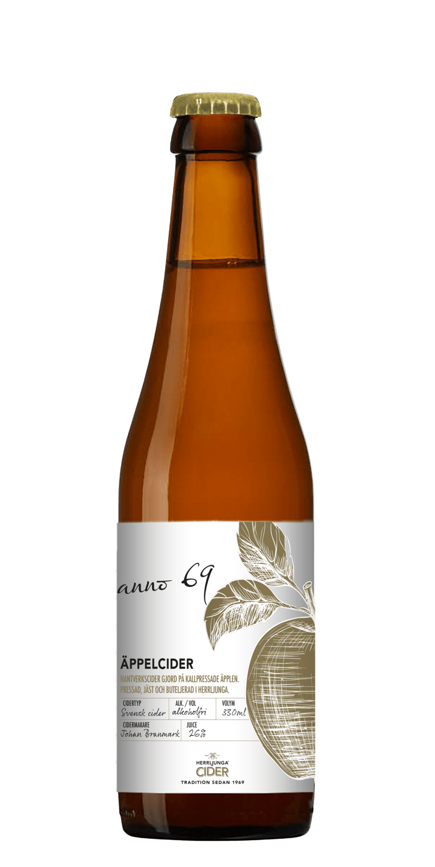 Anno 69 Äpplecider alkoholfri 33cl
