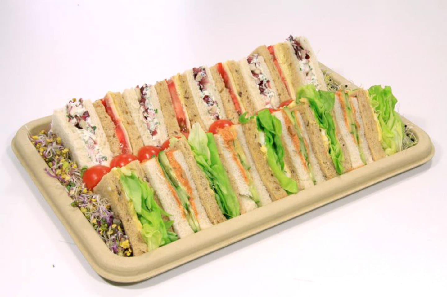 Uppläggningsfat bagasse 35x24x2cm 25st - Bild 1 av 2