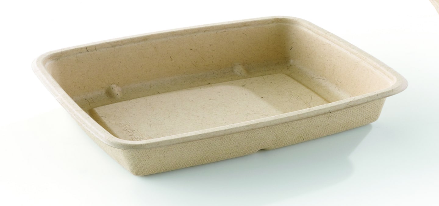 Hämtlåda bagasse 16x23x3 600ml 300st