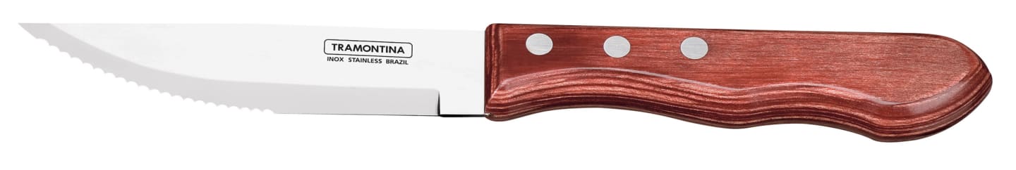 Grillkniv jumbo rödbrunt handtag 252mm