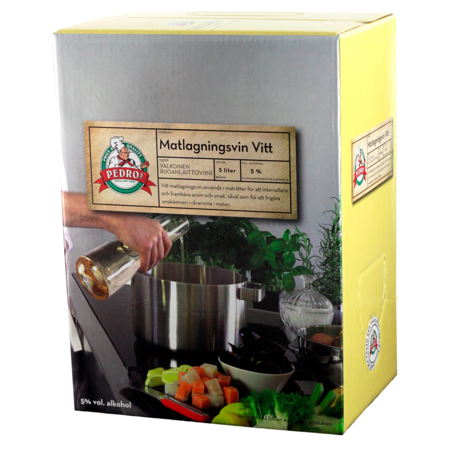 Matlagningsvin vitt BIB 5L