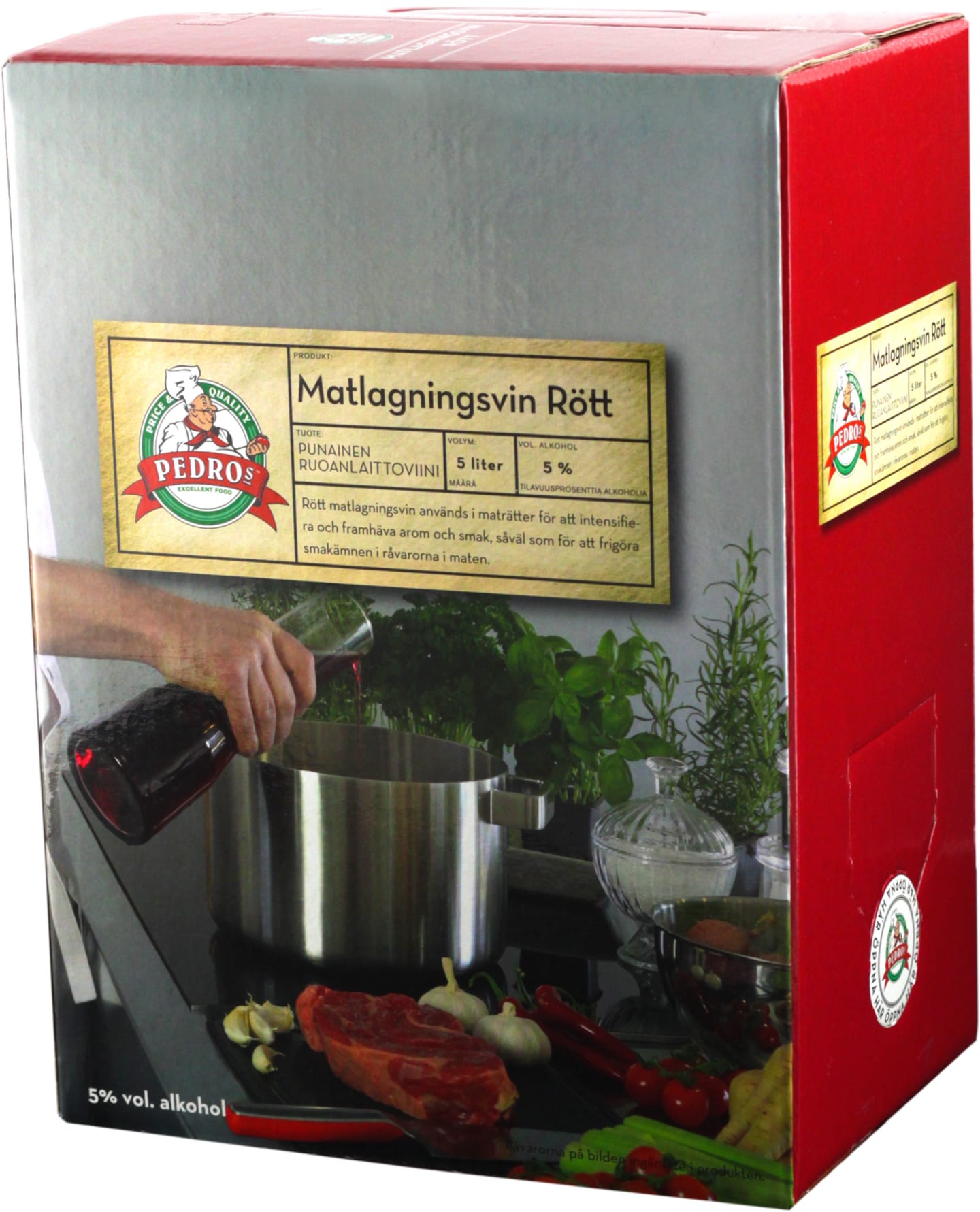 Matlagningsvin rött BIB 5L - Bild 1 av 2