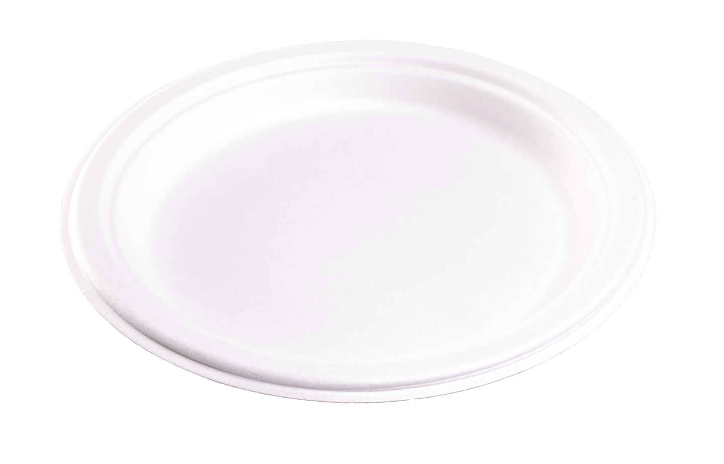 Tallrik rund bagasse D23cm 50st